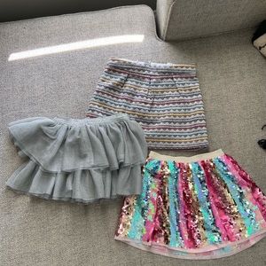 Bundle of 3 skirts for 3-4 year old